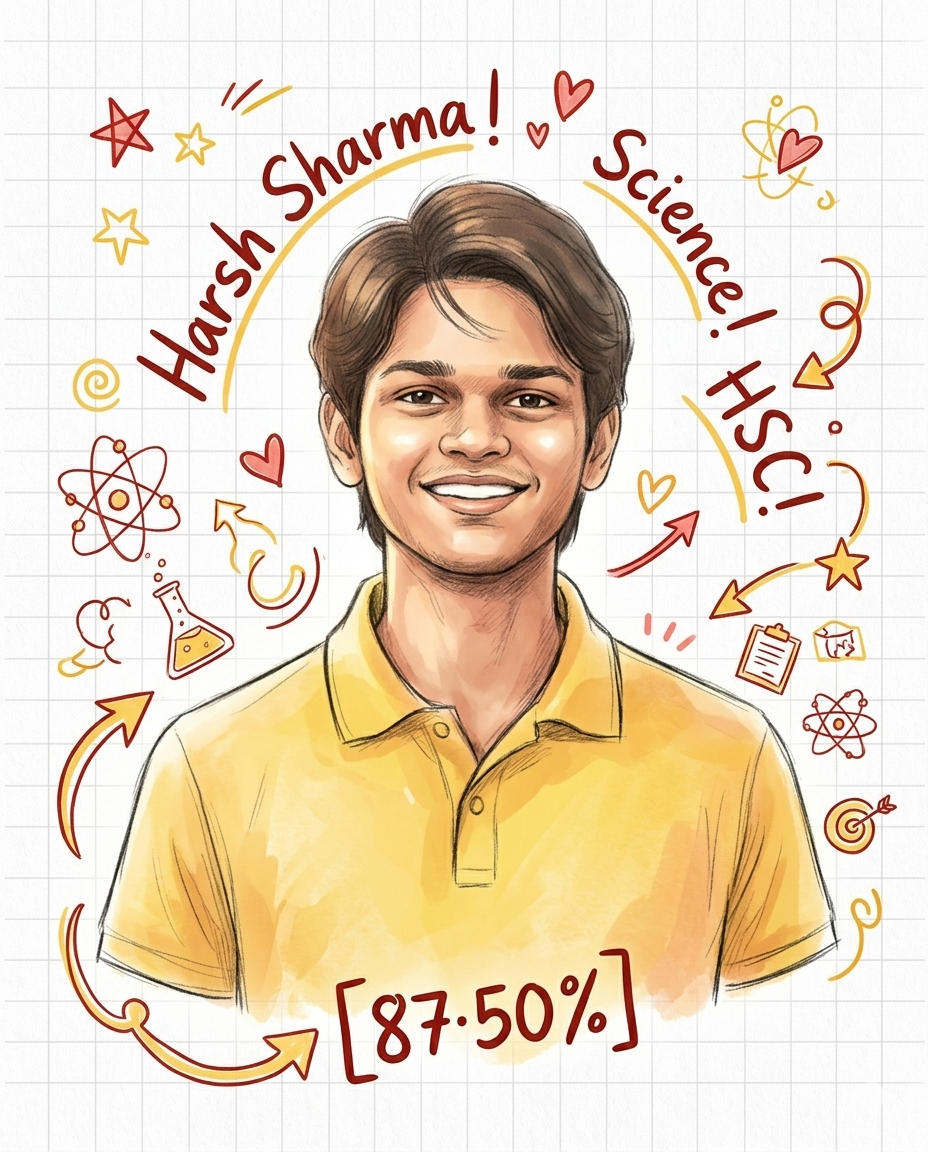 Harsh Sharma Hsc result