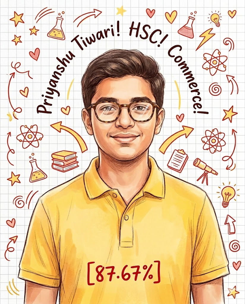 Priyanshu Tiwari Commerce HSC result 2026